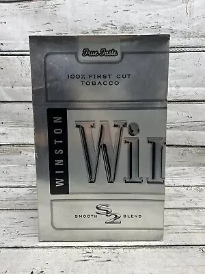 Vintage Winston S2 Smooth Blend Cardboard Store Countertop Advertisement Display • $25