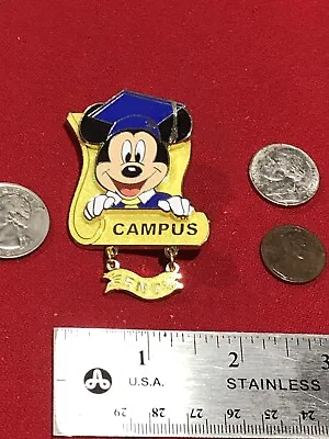 $12.95 • Buy 1 Disney Pin Shanghai   3D Dangler Mickey Graduate Campus Ent As Seen Lot OB