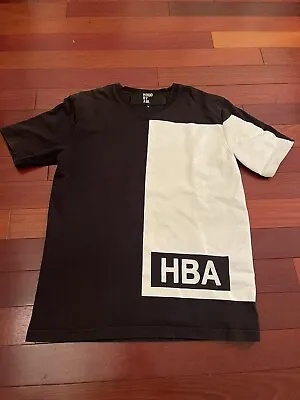 Hood By Air Shirt HBA H.R. Giger Big Square Logo Black White Men’s Size Medium • $124.98