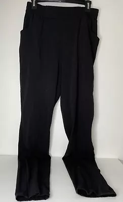 Womens Jaanuu Black Scrubs Pants Size Medium Tall Zipper Ankle • $18.74