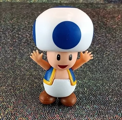 Jakks Pacific BLUE TOAD 2.5  Loose Figure Super Mario Bros World Of Nintendo • $3.95