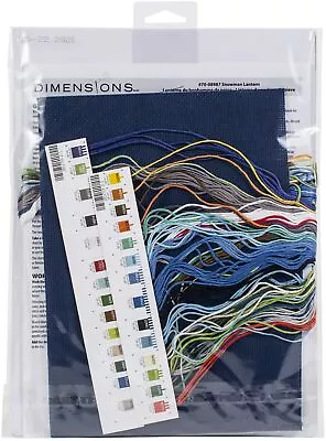 Dimensions Counted Cross Stitch Kit 9 X12  Snowman Lantern (14 Count) • $22.93
