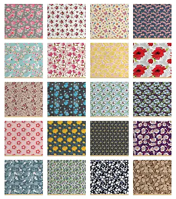 Ambesonne Flower Design Fabric By The Yard Decorative Upholstery Home Accents • $17.99