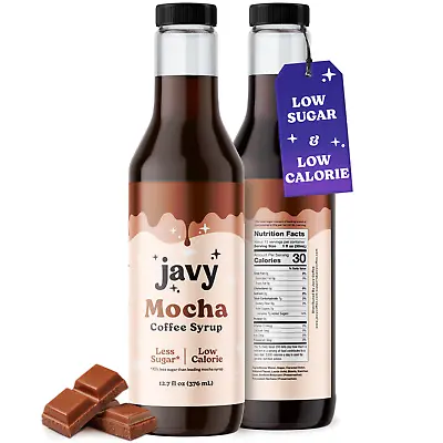 Javy Premium Mocha Coffee Syrup Low Calorie Coffee Bar Accessories • $19.95