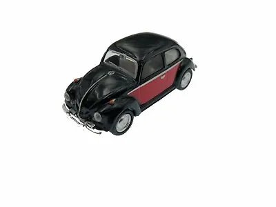 2.5  Kinsmart VW 1967 Volkswagen Beetle 2 Tone Diecast Model Toy Car 1:64 Black • $5.98