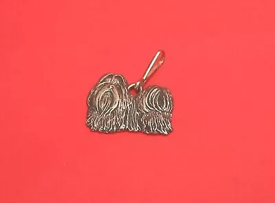 £5.99 • Buy Super Shih Tzu Dog Pewter Zipper Pull NEW Gift Free Pouch Vet Kennels Mum Xmas