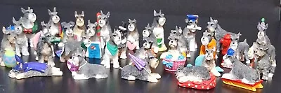 Schnauzer Puppy Dog Figurines Danbury Mint On Many Set Of 32 • $100