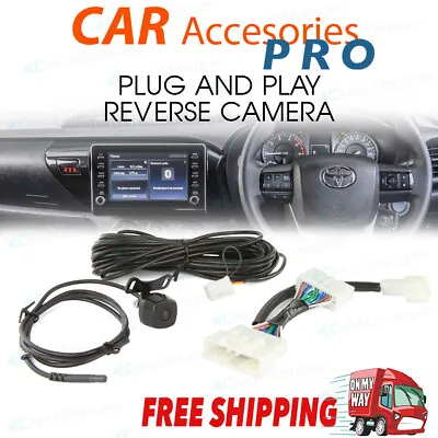 Reverse Camera Kit To Suit Factory Screen Of Toyota Hilux 2014 To 2022 SR Workma • $174.95