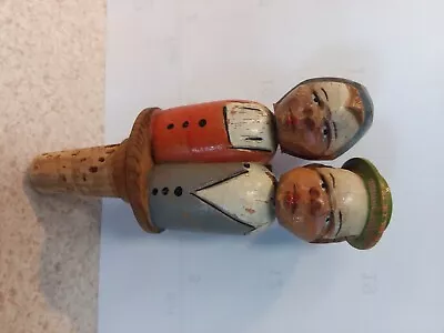 Anri Wood Carving Bottle Stopper Kissing Cousins • $30