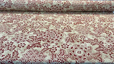 P Kaufmann Katazome Garden Spice Red Fabric By The Yard • $23.95