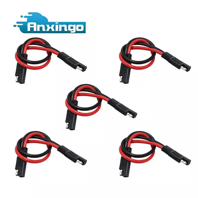 5 Pcs 12 Inch 12 Gauge 2 Pin Quick Disconnect Audiopipe Polarized Wire Harness • $12.89