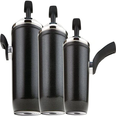 £76.56 • Buy Prestige Duraforge Induction Aluminium Saucepan, Black, Set Of 3 