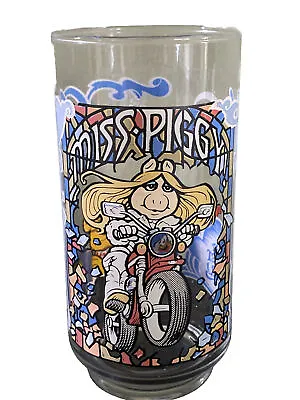 Vintage Miss Piggy   The Great Muppet Caper  Glass Tumbler 1981 McDonalds Henson • $8.99