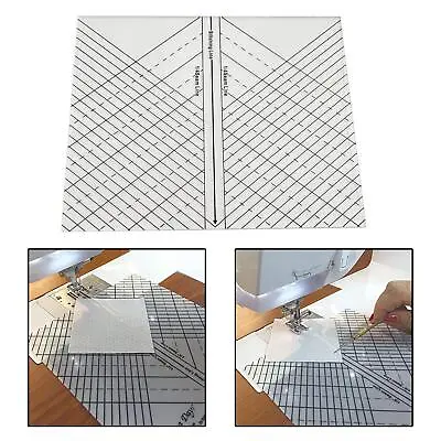 Household Sew Straight Ruler Templates Quilters Tool Quilting Pathcwork • £11.63