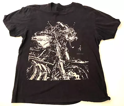 Vintage Kawasaki  Z1 900 Kz1000 Motorcycle T-shirt Black Size Medium M • $45