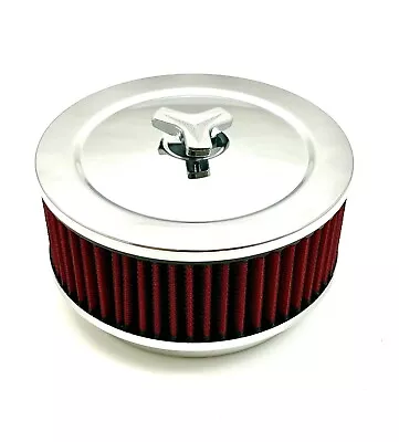 2 Barrel Carburetor Air Cleaner Set 2 BBL 2-BBL 2-5/8  Neck Diameter Holley RED • $29.95