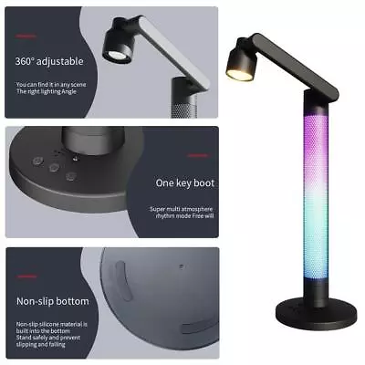 LED Desk Lamp Eye-Caring Adjustable Swing Arm Table Light Night Light Dimmable • £4.75