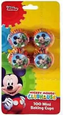 Mickey Mouse Clubhouse Disney Kids Birthday Party 100 Ct. Mini Baking Cups • $7.47