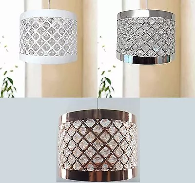 Easy Fit Moda Sparkly Ceiling Pendant Light Shade Fitting Modern Decoration New • £14.95