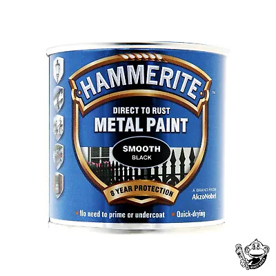 Hammerite Smooth Metal Paint - 250ml Direct To Rust - All Colours Available  • £10.99