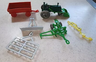 Vintage Marx Plastic Farm Tractor With Elmplements • $10.50