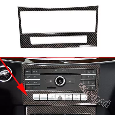 Carbon Fiber ABS Central CD Button Panel Trim Cover For Benz E Class W212 10-15 • $18.51