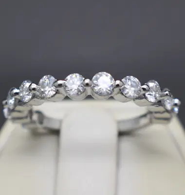 1.60tcw E-F Color VVS1 Diamond Eternity Engagement Ring Lab Created $2200 Value • $699.95