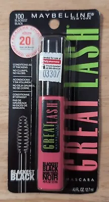 Maybelline Great Lash Mascara  #100 Blackest Black  0.43 Fl Oz • $6.95