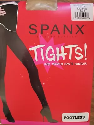 Spanx Assets High Falutin Footless Tights Size 6 Color Nude • £14.24