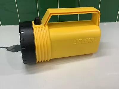 Vintage Eveready Yellow Black Flashlight - 6 Volt • $12