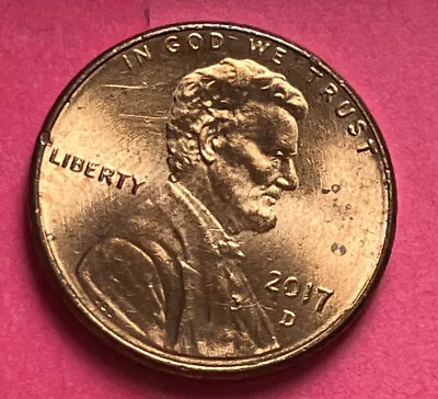 $750 • Buy 2017 D Lincoln Cent UNC, DDO-Rev On Obv Counter Brockage,Die Crack Rev, #MSL-033
