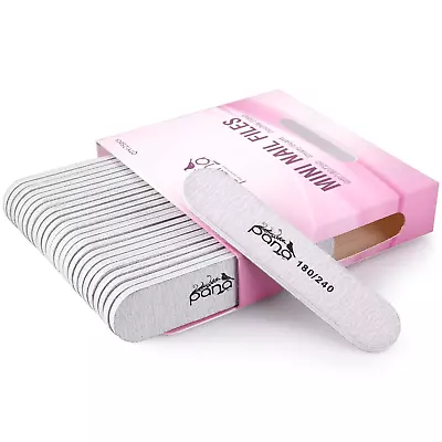 25Pcs -  Mini Double-Sided Emery Nail File For Manicure Pedicure Natural And  • $9.53