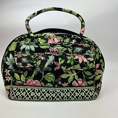 Vera Bradley Botanica Quilted Cotton Floral Large Bowler Bag Purse • $34.44