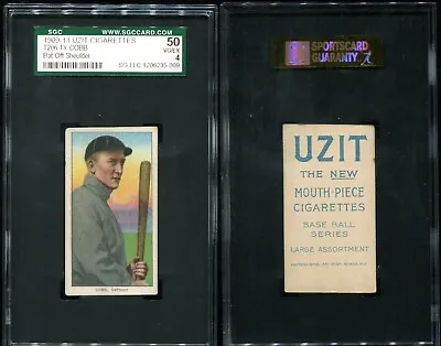 T206 Ty Cobb Bat Off Shoulder ~~ SGC 50 4 ~~ UZIT Back *sharp* Supreme Rarity • $249999.99