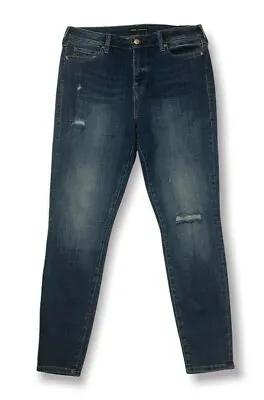 True Religion Halle Women's Jeans Highrise Super Skinny Distressed Jeans W32 NWT • $59.95