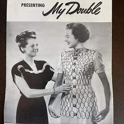  My Double  Adjustable Dress Form Booklet Metal Stand Vintage Mannequin Sewing • $124.95