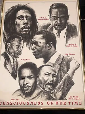 Black History Art: Dr. Martin Luther King Steve Biko Paul Robeson Bob Marley • $250