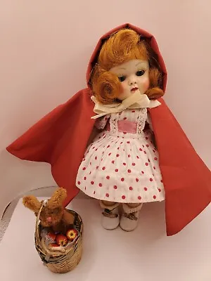 Vintage 1950s  Early Vogue Ginny Dollstrunglittle Red Ridinghood With Basket • $150