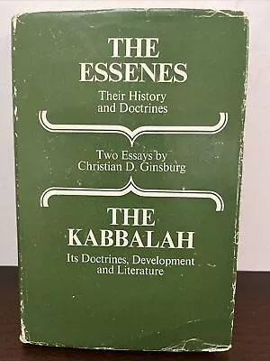 1970 THE ESSENES THEIR HISTORY & DOCTRINES THE KABBALAH By Christian D Ginsburg • $51.43