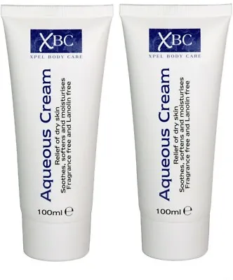 £5.99 • Buy 2x Aqueous Cream 100ml For Dry Skin Eczema Dermatitis Soothes & Moisturise 