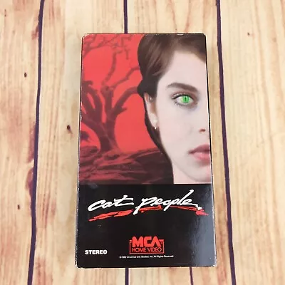 Cat People VHS Movie Tape Horror Thriller Nastassia Kinski Malcolm McDowell • $5