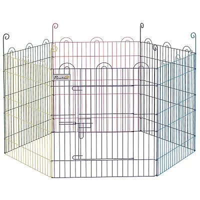 PawHut Pet Playpen Dog Puppy Crate Kennel W/ Door • £22.99