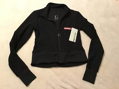 NWT Mondetta Ladies' Full Zip Training Fitted Athletic Jacket Black Size Small • $22.99