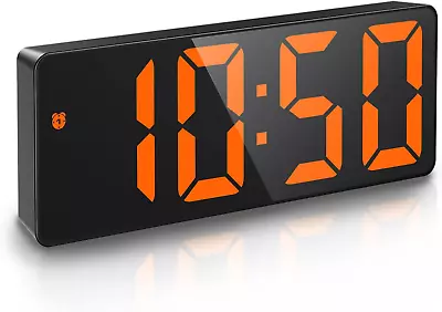 Sharp Electric Digital Alarm 6.5 Large LED Display Battery Snooze Brightness • $14.40