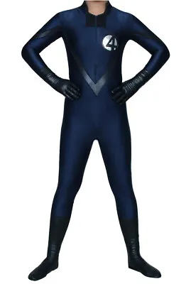 Fantastic 4 Adult Costume Body Suit Four Mens Womens Superhero Movie Comics • $30.31