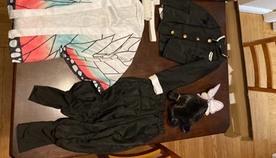 $10 • Buy Demon Hunter Shinobu Kocho Cosplay Outfit With Wig - Small