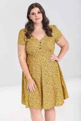 Hell Bunny Carrie Rockabilly Retro Vintage Casual Day Tea Party Cocktail Dress • $69