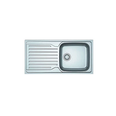 Franke Kitchen Sink Stainless Steel1 Bowl Reversible Drainer Satin Finish • £64.99