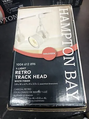 Hampton Bay Retro 1-Light Linear Track Lighting Head White 804789 • $9