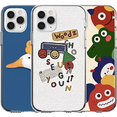 Silicone Cover Case Cute Pattern Duck Monsters Kids Chook Woodz Korea Art • $16.95